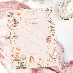 TimeCapsule Messag Fairy Mushroom Cottage Birthday