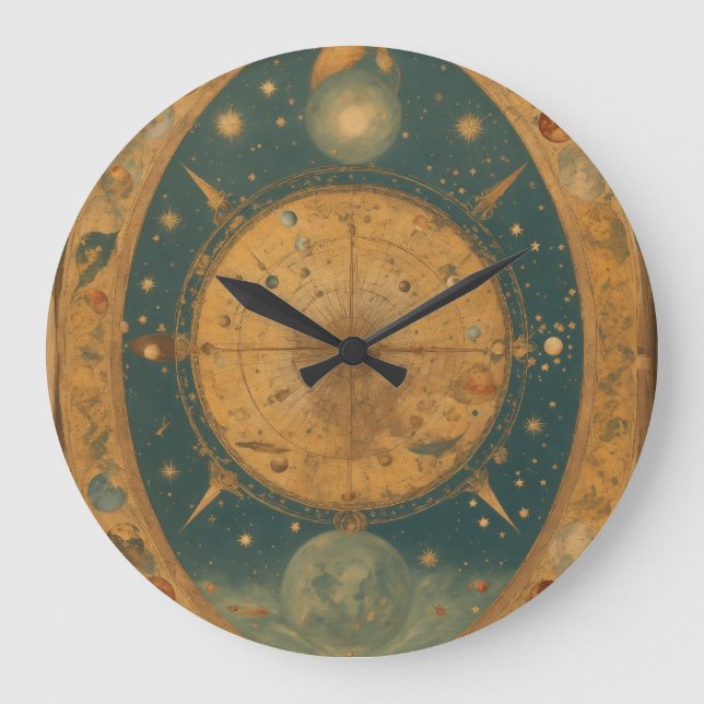 Timefall Elegance: The Gravity-Driven Wall Clock" Large Clock (Front)