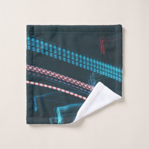 Timelapse photography of blue and white lights wash cloth