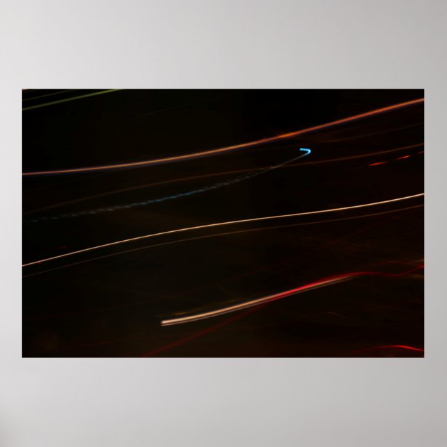 Timelapsed photography of brown line poster (Front)