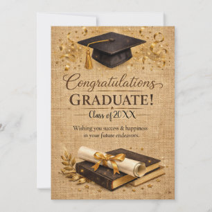 Timeless Academic Achievement Greeting Theme Holiday Card
