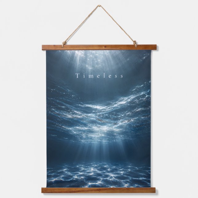 Timeless - Aesthetic of Deep Waters Hanging Tapestry (Front)