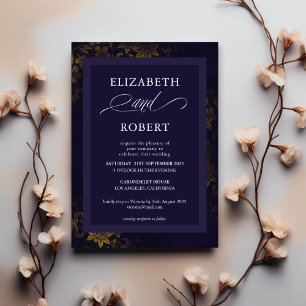 Timeless and Elegant Custom Wedding Invitation