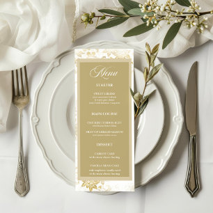 Timeless and Elegant Custom Wedding Menu