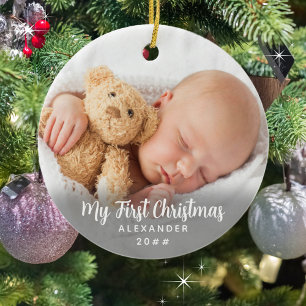 Timeless and Iconic My First Christmas Ceramic Ornament