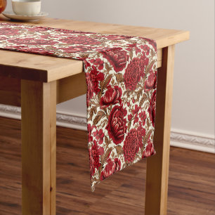 Timeless Appeal: French Red Farmhouse Style Long Table Runner