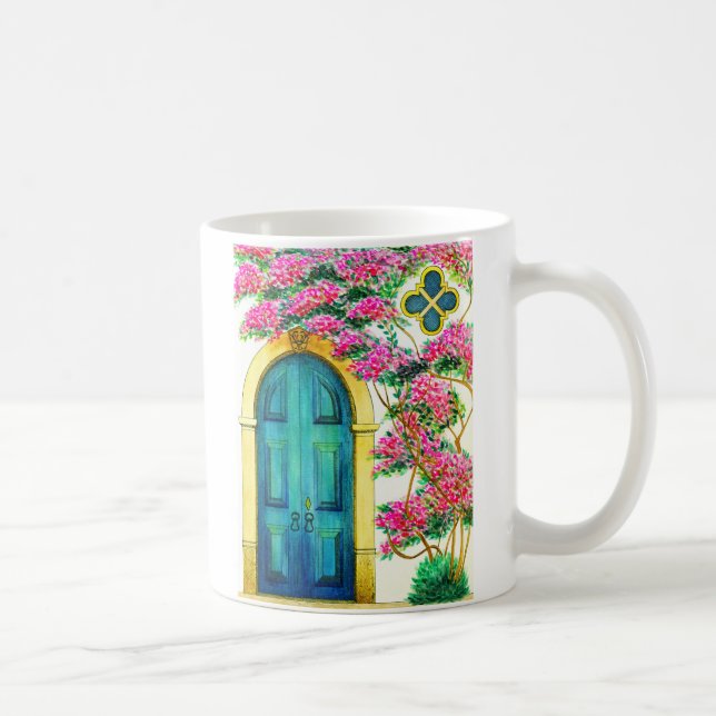 Timeless Beauty Ancient Doorway Mother's Day Poem Coffee Mug (Right)