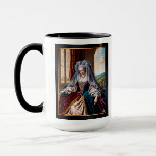 Timeless Beauty Of A Majestic Lady Wearing A Veil Mug