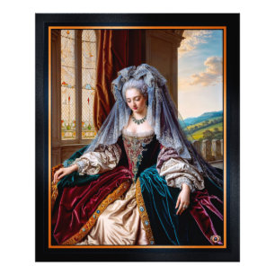 Timeless Beauty Of A Majestic Lady Wearing A Veil Photo Print