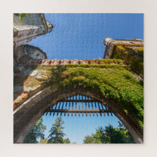 Timeless Beauty - Vajdahunyad Castle's Portcullis Jigsaw Puzzle