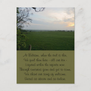 Timeless Beltane Sunset Postcard