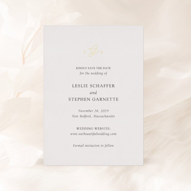 Timeless Black and White Wedding Save the Date (Creator Uploaded)