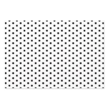 Timeless Black White Polka Dot Gift Wrapping Paper