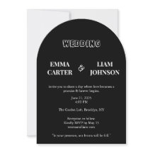 Timeless Black & White Wedding Cards