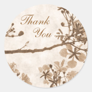 Timeless Bliss - Thank You Classic Round Sticker