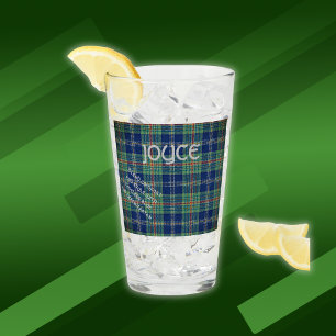 Timeless blue and green Tartan Monogram Glass