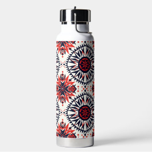 Timeless Blue "Cosmic Interlock" Insulated 25oz Bo Water Bottle