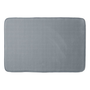 Timeless Blue Plaid Bath Mat