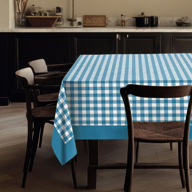 Timeless Blue Plaid Tablecloth for Cosy Meals (Timeless Blue Plaid Tablecloth for Cozy Meals)
