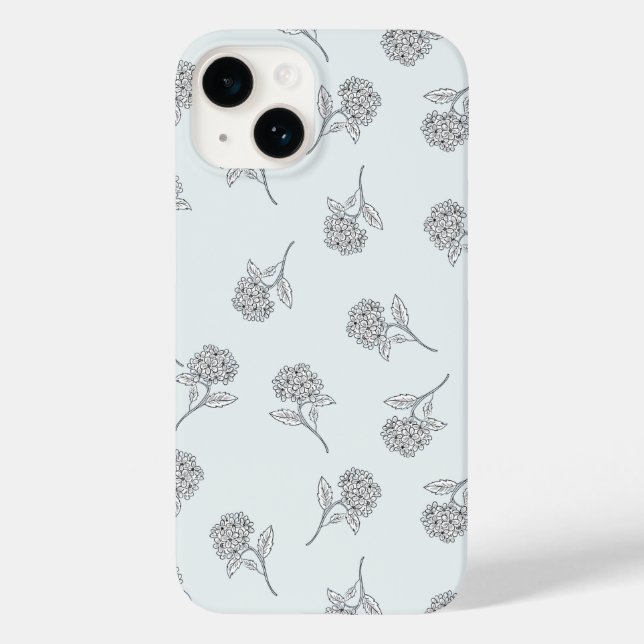 Timeless Botanical Bloom Soft Grey Case-Mate iPhone Case (Back)