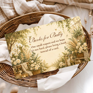 Timeless Botanical Boho Books for Baby Enclosure Card