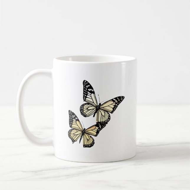 Timeless Butterfly Mug Design (Left)