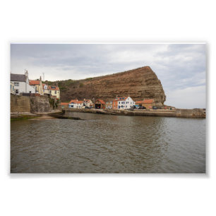 Timeless Charm of Staithes Harbour Photo Print