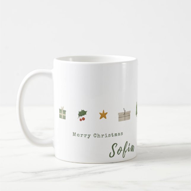 Timeless Christmas Wish Coffee Mug Design (Left)