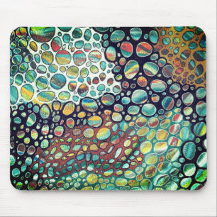 Timeless Colourful Pebbles Original Artwork Mouse Pad