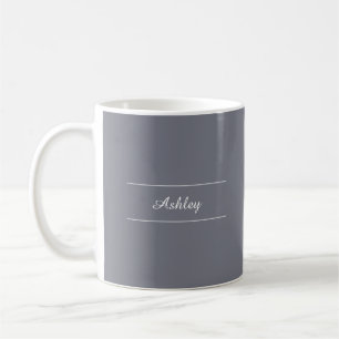 Timeless - Cool Grey Name Mug