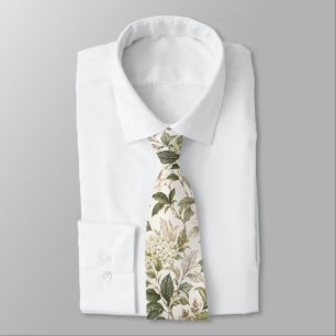 Timeless Delicate Botanical Elegance Tie