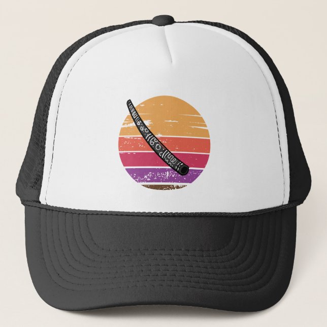 Timeless Didgeridoo at Iconic Sunset Trucker Hat (Front)