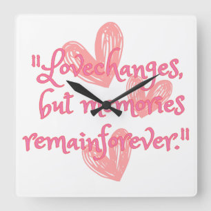 Timeless Echoes   Square Wall Clock