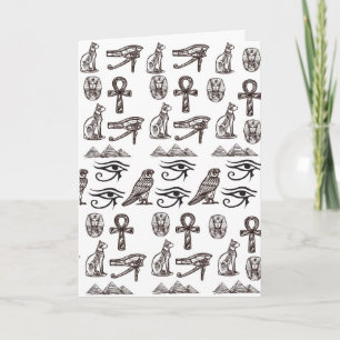 Timeless Egyptian Antiquities Digital Patterns Card