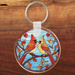Timeless Elegance Cardinal Keychain