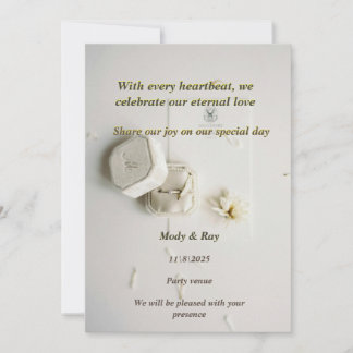 "Timeless Elegance: Classic Wedding Invitation