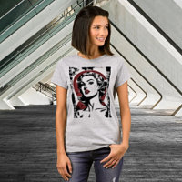 Timeless Elegance: Film Noir Femme Tee