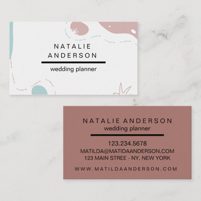 Timeless Elegance in Every Detail embodies Business Card (Front/Back)