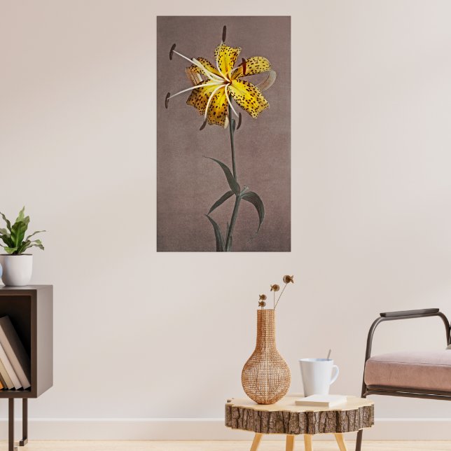 Timeless Elegance: Japanese Lily Poster (Living Room 3)