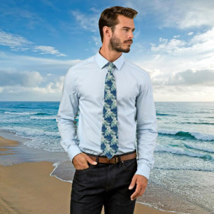Timeless Elegance: Japanese Wave Vintage  Tie