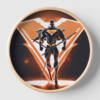 Timeless Elegance: Natural Wood Round Frame" Clock