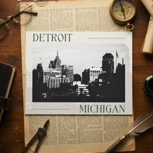 Timeless Elegance of Detroit, Michigan Postcard