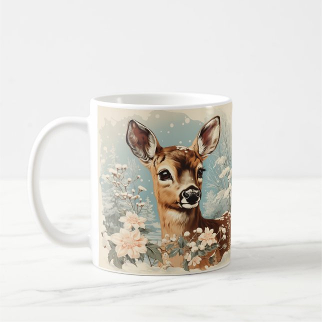 Timeless Elegance, Retro Xmas Coffee Mug (Left)