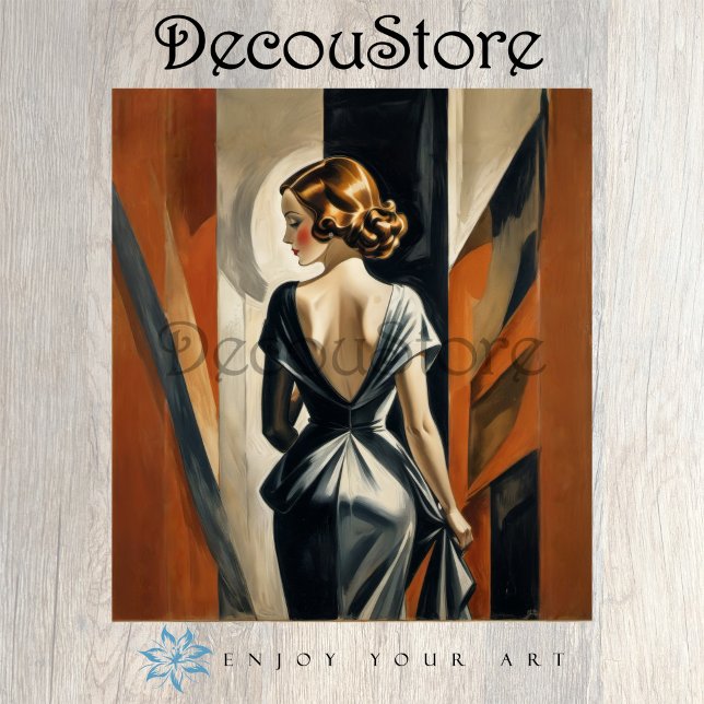 Timeless Elegance – Vintage Fashion Illustration Tissue Paper (Creator Uploaded)