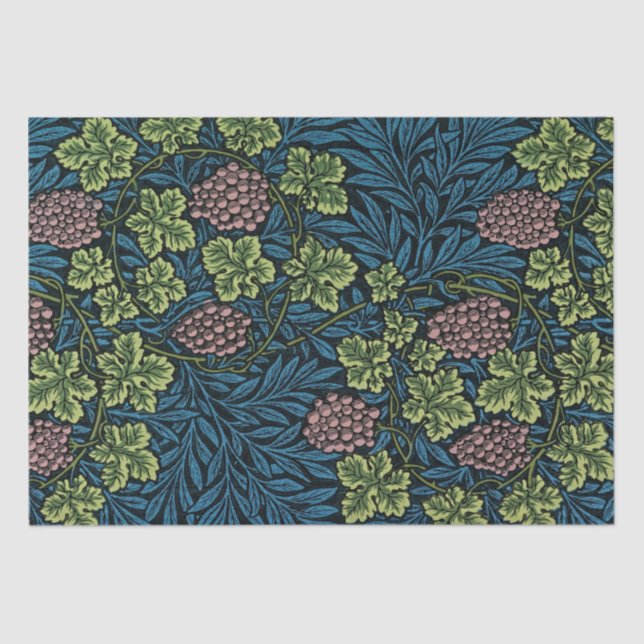 Timeless Elegance: William Morris Vine Pattern Tissue Paper (Front)