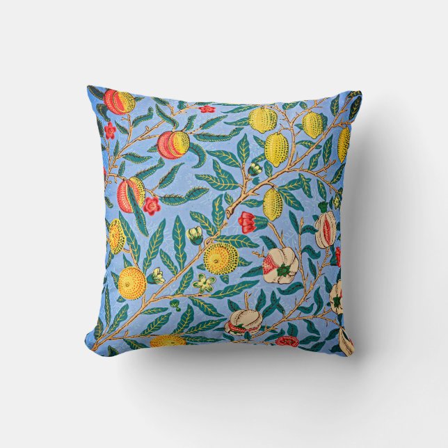 Timeless Elegance: William Morris's Four Fruits Cushion (Front)
