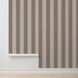 Timeless Elegant Beige Grey Stripes Wallpaper