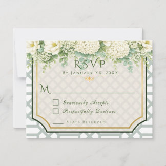 Timeless & Elegant Garden Party RSVP Card