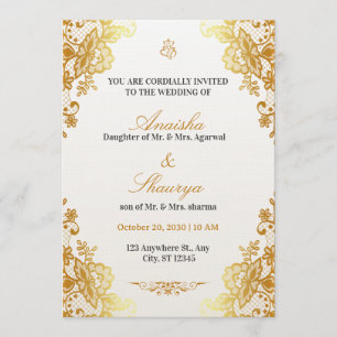 Timeless Elegant Wedding Invitation Romantic