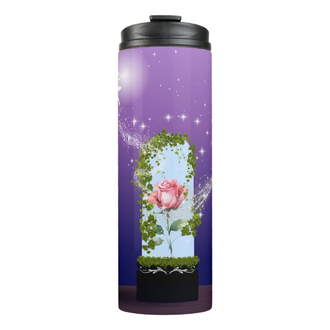 Timeless Enchanted Rose Thermal Tumbler (Front)